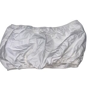 Nasty Gal White‎ Crop Top Tube Top Elastic Strapless Casual Summer US 8